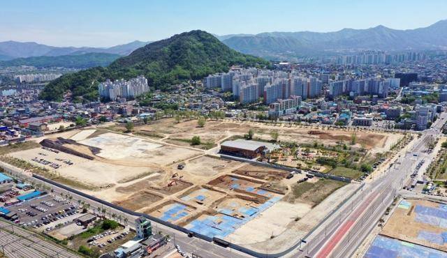 춘천시가 시각특수효과(VFX) 산업을 내세워 도시재생혁신지구 지정에 도전하는 캠프페이지(옛 미군기지). 연합뉴스