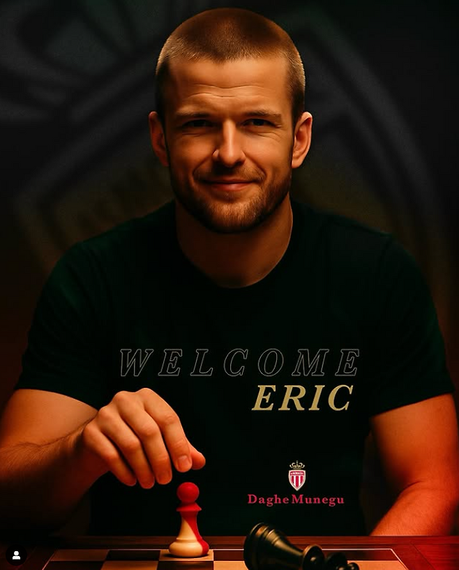 에릭 다이어. AS모나코 인스타그램 캡처