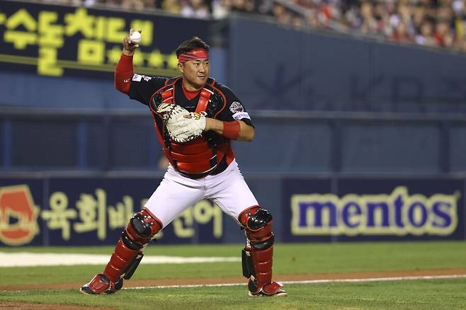 ▲ 1군 엔트리에 돌아와 한준수와 포수진을 이루는 김태군 ⓒKIA타이거즈