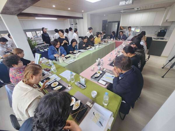 개성음식 시식회 모습(사진제공=연천군청)