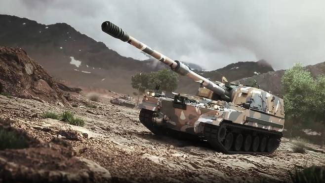 한화에어로스페이스의 K9 자주포(Self Propelled Howitzer). /한화에어로스페이스 제공