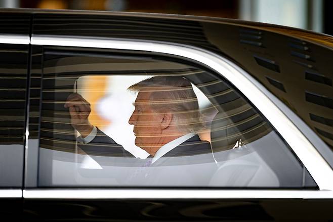 도널드 트럼프 미국 대통령. 사진=EPA 연합뉴스/아랍에미리트 대통령궁