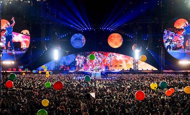 4월 경기 고양종합운동장에서 진행된 콜드플레이의 내한공연 ⓒ라이브네이션코리아