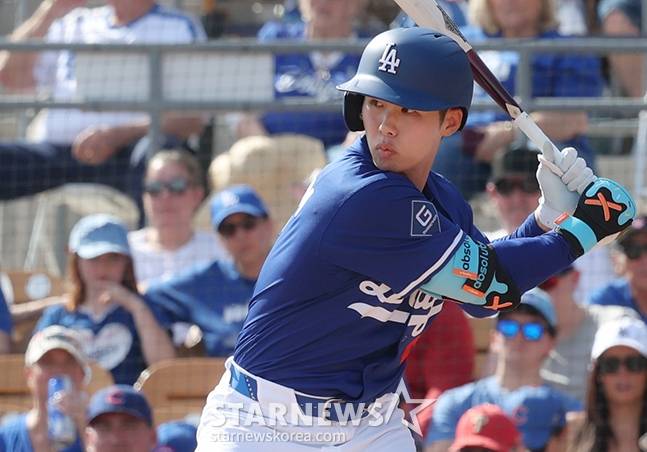 LA 다저스 김혜성. /사진=김진경 대기자