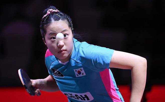 ▲ 신유빈은 개인 통산 2번째 세계선수권대회 메달을 향한 순항을 이어 갔다. ⓒ연합뉴스