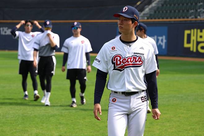 두산 베어스 신인 투수 최민석. /사진=두산 베어스 제공