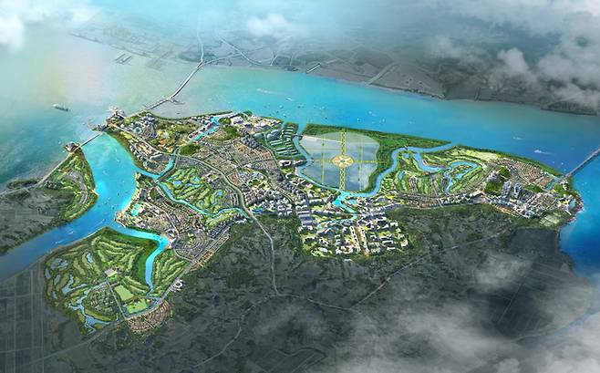 솔라시도 기업도시 조감도.