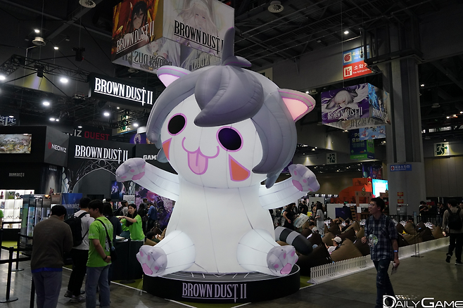 '브라운더스트2'의 부스에서는 방문객들을 위한 휴식공간도 마련됐다.