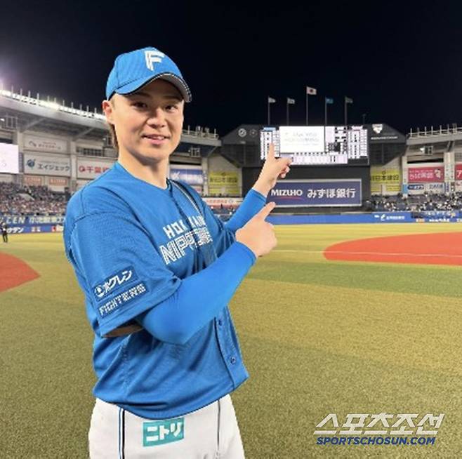 니혼햄 좌완 야마사키. 5월 16일 지바 롯데를 상대로 8년 만에 완봉승을 올렸다. 사진캡처=니혼햄 파이터스 SNS