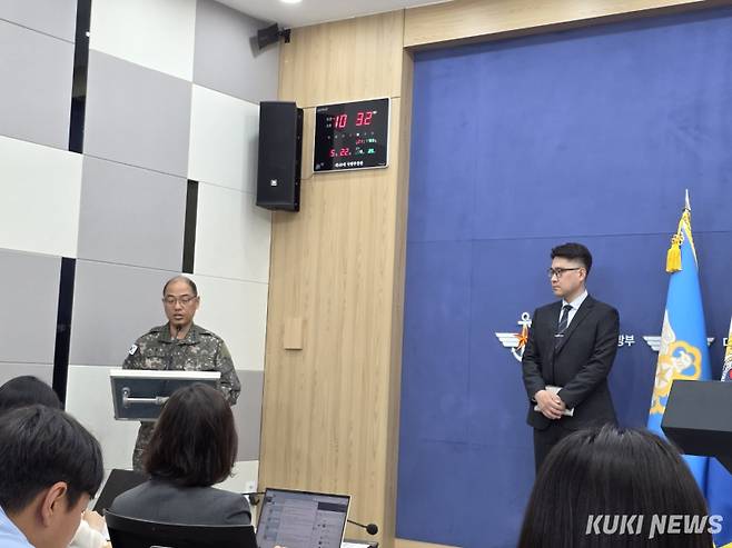 이성준 합참 공보실장. 조진수 기자