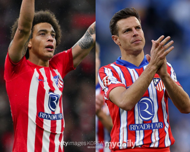 아틀레티코 마드리드를 떠나는 비첼(왼쪽)과 아스필리쿠에타. /게티이미지코리아