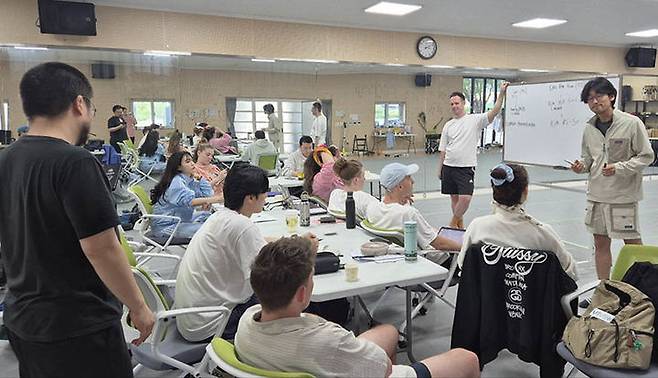 정선과 스코틀랜드 글라스고에서 문화 워크숍 모습.(사진=정선군 제공) *재판매 및 DB 금지