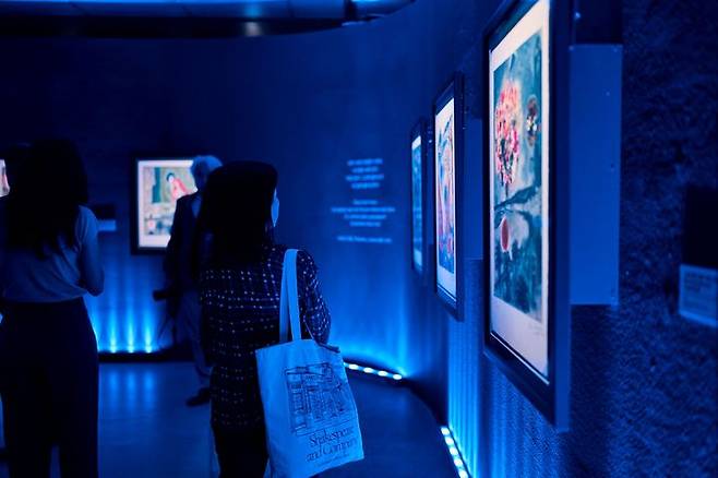 22일 서울 서초구 예술의전당 한가람미술관에서 열린 '마르크 샤갈 특별전 : 비욘드 타임' 전시 전경. 사진=예술의전당 제공. *재판매 및 DB 금지
