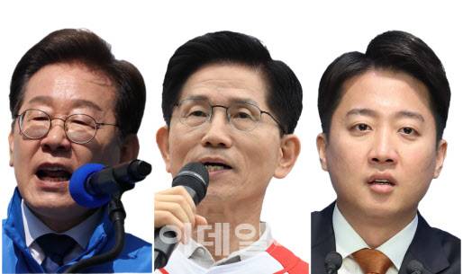 이재명 더불어민주당 대선 후보, 김문수 국민의힘 대선 후보, 이준석 개혁신당 대선 후보 (사진=이데일리DB)
