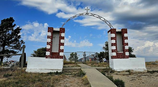 운디드니 학살 추모 묘지 전경 / 손호철 제공