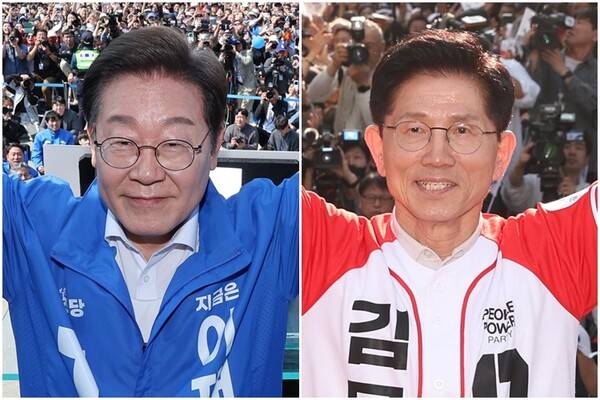 ▲이재명 대선후보와 김문수 대선후보. ⓒ연합뉴스