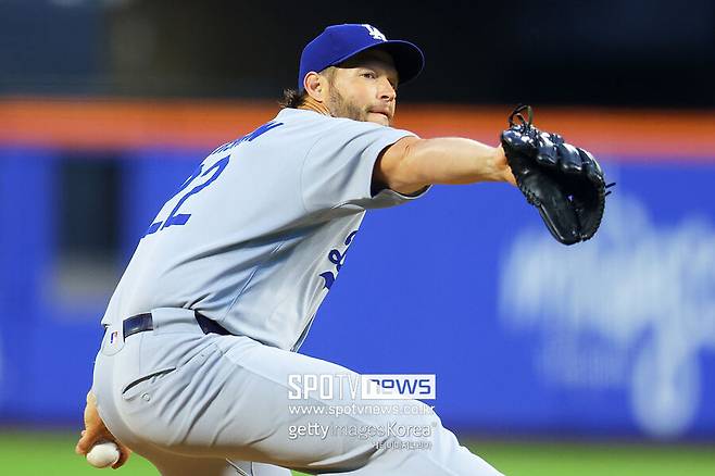 ▲ 뉴욕 메츠와 원정경기에 등판한 클레이튼 커쇼.