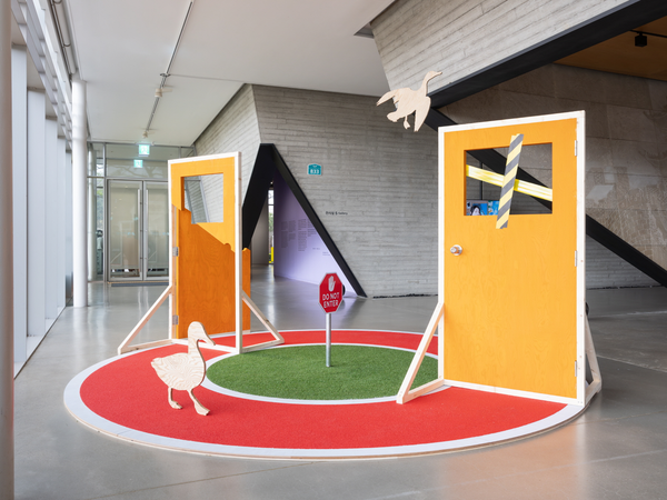 1부 ‘기억의 풍경, 현실과 비현실 사이 - 채지민’ 전시 전경./ 수원시립미술관 제공.