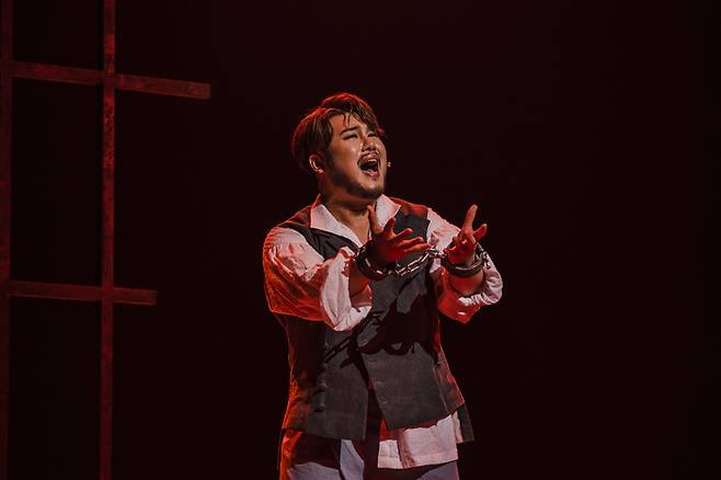 베니스의 상인들 초연 장면(안토니오 역 유태평양)