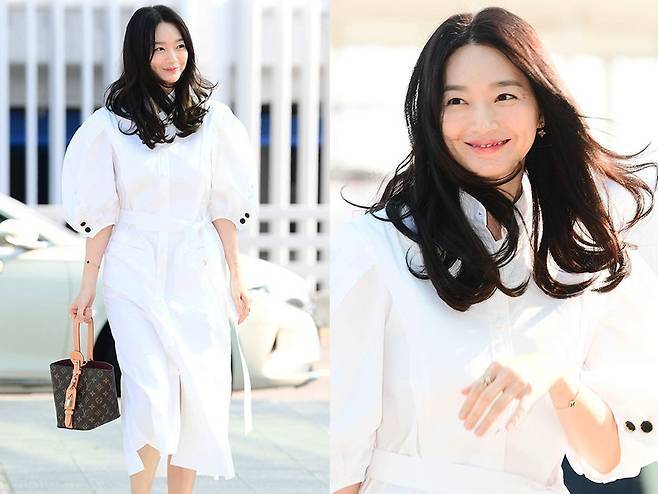 배우 신민아가 클래스를 증명하는 출국 패션으로 공항을 런웨이로 만들었다. 사진=김영구 기자