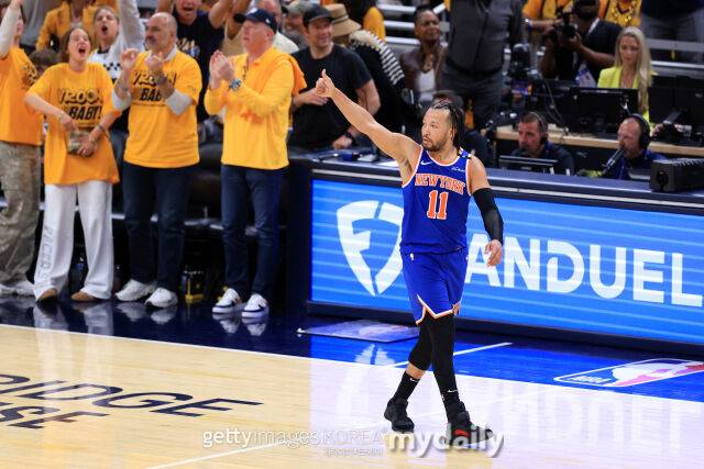 골을 성공한 후 세리머니 하는 브런슨(제일 오른쪽). /게티이미지코리아