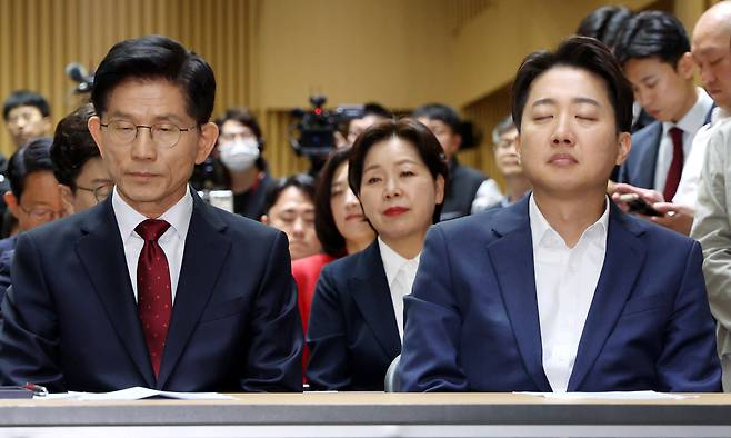 김문수 국민의힘 대선 후보와 이준석 개혁신당 대선 후보. 뉴시스