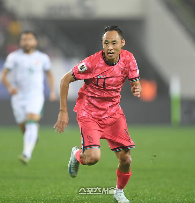 대표팀에 재발탁된 문선민.