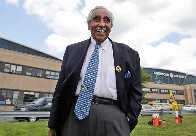 찰스 랭글 전 미국 하원의원. /연합뉴스