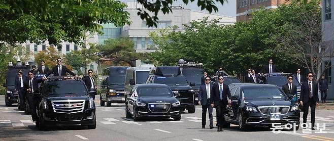 제21대 대통령 취임식을 앞두고 대통령경호처가 27일 취임 퍼레이드 및 특수 경호 훈련을 서울 강서구 경호안전교육원에서 언론에 공개했다. 2025.5.27. 대통령실사진기자단 송은석 기자 silverstone@donga.com