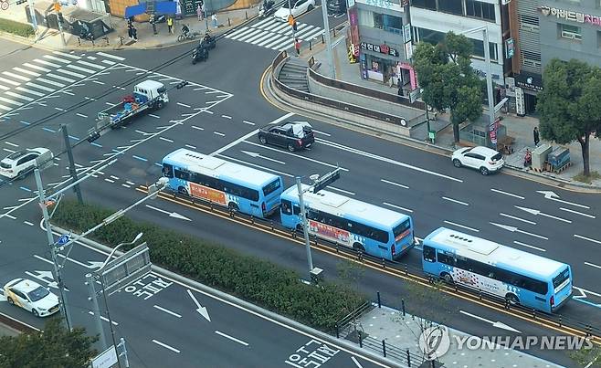 부산시내버스. 연합뉴스