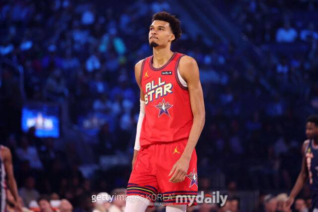 2024-25시즌, 생애 첫 올스타에 선정된 빅터 웸반야마. /게티이미지코리아
