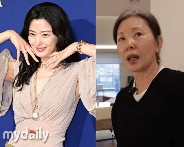 이미숙이 전지현에 대해 칭찬을 아끼지 않았다. / (왼쪽) 마이데일리 DB, (오른쪽) 유튜브 '숙스러운 미숙 씨' 캡처