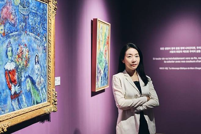 샤갈전을 공동 기획한 예술의전당 장윤진 학예사; *재판매 및 DB 금지