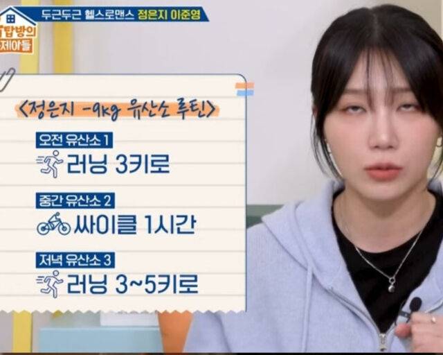 정은지가 역할을 위해 2주에 9kg 감량에 성공한 사실을 알렸다. / KBS2 '옥탑방의 문제아들' 캡처