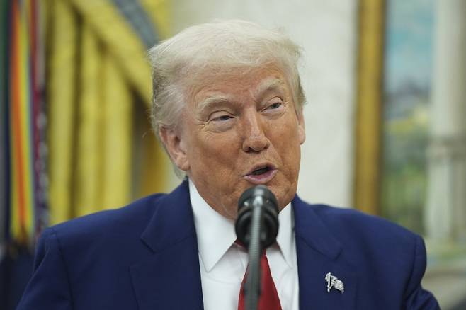 도널드 트럼프 미국 대통령. AP 뉴시스