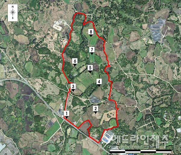 오뚜기 N&Culture 사업 위치도. 사진=제주특별자치도
