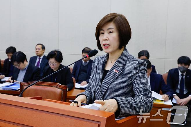 국회 보건복지위원회 소속 김미애 국민의힘 의원. /뉴스1 ⓒ News1 안은나 기자