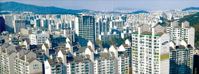 경기도 성남 분당신도시의 모습