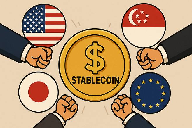글로벌 국가들이 스테이블코인 시장을 선점하기 위해 총력을 기울이고 있다. /사진=챗GPT