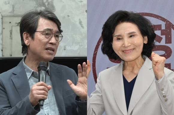 유시민 작가, 설난영 여사. 유튜브 ‘김어준의 다스뵈이다’ 캡처·서울신문