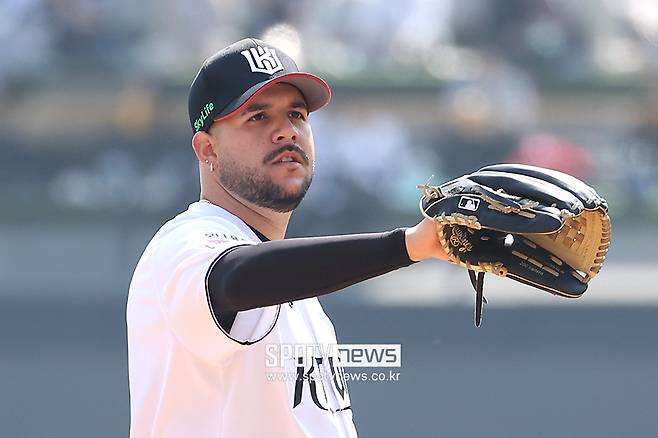 ▲ 헤이수스는 올해 우타자 위주 라인업을 자주 상대하면서 오히려 우타자 상대 성적이 더 좋아지고 있다 ⓒ곽혜미 기자