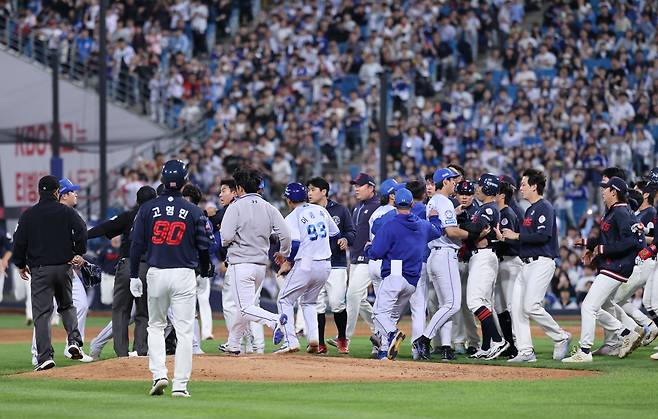 벤치클리어링. 삼성 라이온즈