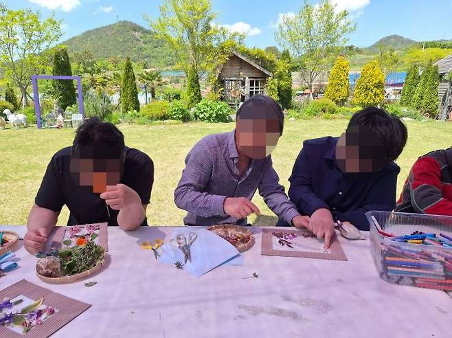 발달장애인 지원 교육 프로그램 운영 현장. 전남도 제공