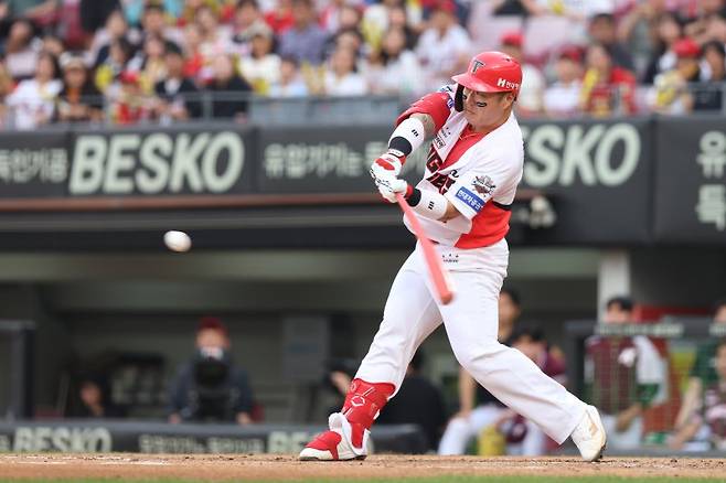 5월 타격 4개 부문 1위 최형우.뉴시스