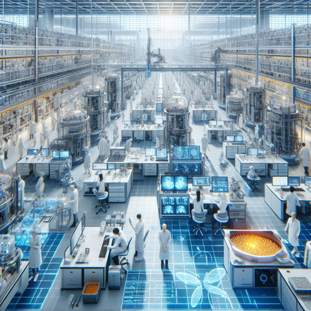 인공지능(AI)을 접목한 대규모 임상시험 인프라를 활용해 혁신신약을 개발하는 모습을 생성형AI가 그린 그림. 이재명 기자·달리3