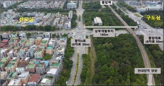 안산선 항공사진. 사진 경기도