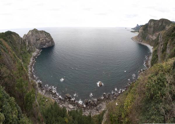 향목전망대에서 바라본 북면해안 사진 울릉군