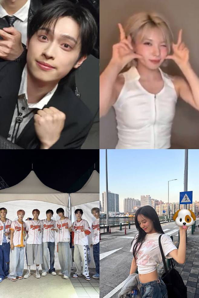 (사진=엑스디너리 히어로즈, 엔믹스, NCT 드림, 이즈나 공식 SNS 캡처)