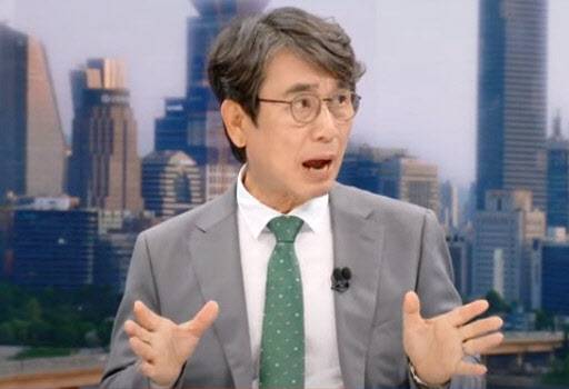 MBC 대선 방송에 출연한 유시민 작가.(사진=MBC 유튜브 캡처)