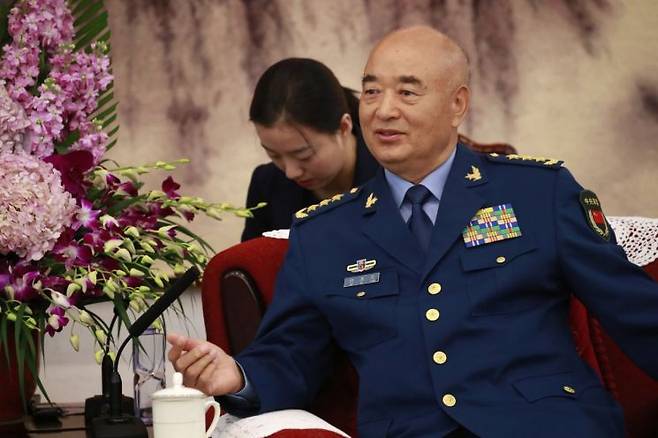 쉬치량 전 중앙군사위원회 부주석이 발언하고 있다. AP연합뉴스